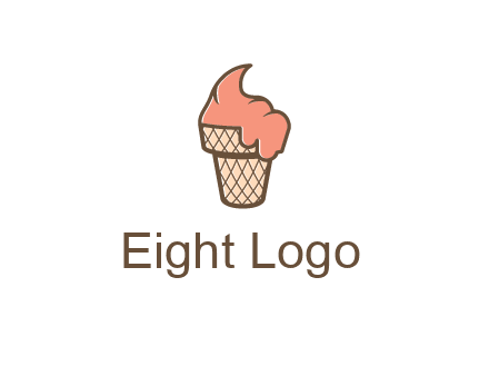 ice cream on cone