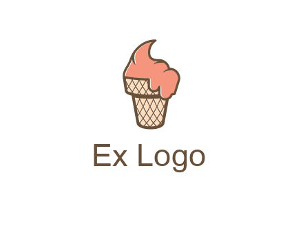 ice cream on cone