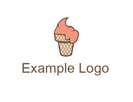 ice cream on cone