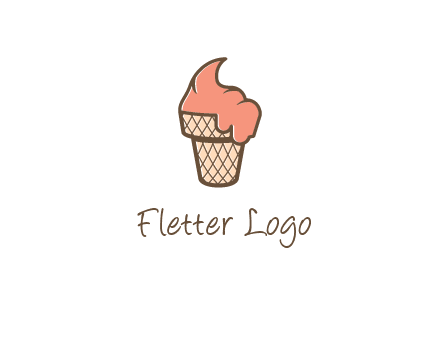 ice cream on cone
