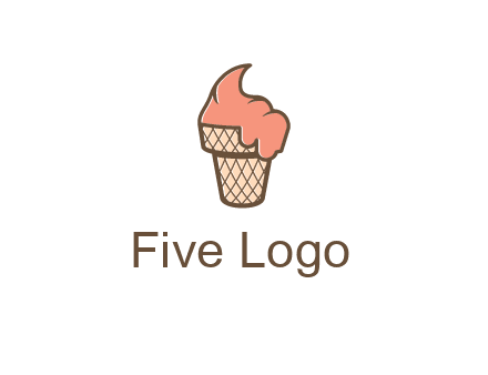 ice cream on cone