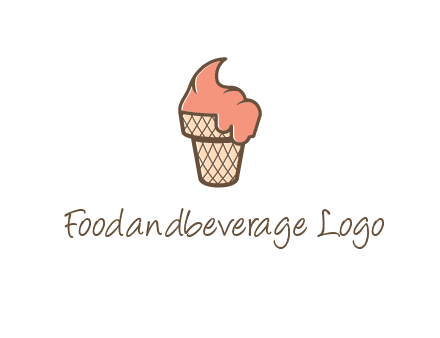 ice cream on cone