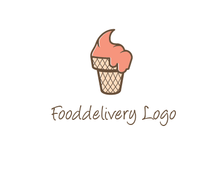 ice cream on cone