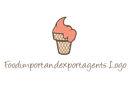 ice cream on cone