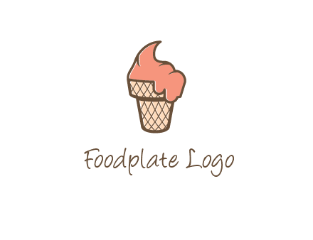ice cream on cone