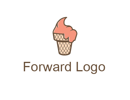 ice cream on cone