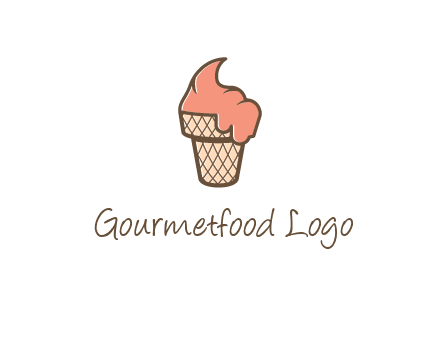 ice cream on cone