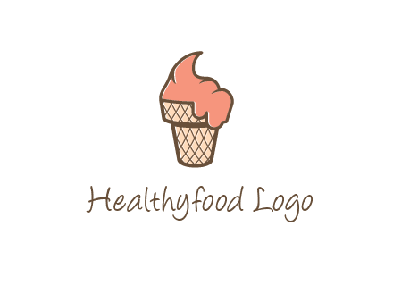 ice cream on cone