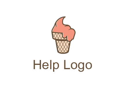 ice cream on cone