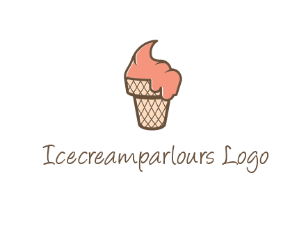 ice cream on cone