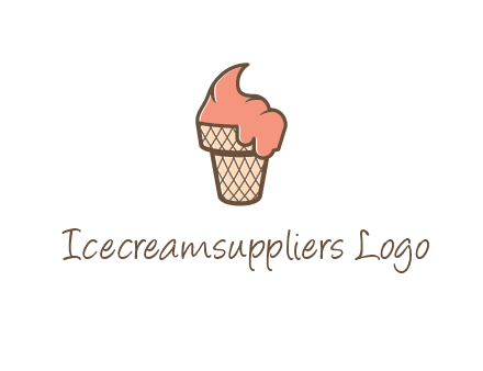 ice cream on cone