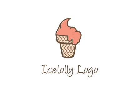 ice cream on cone