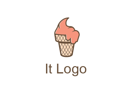 ice cream on cone
