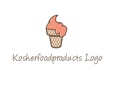 ice cream on cone