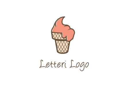 ice cream on cone