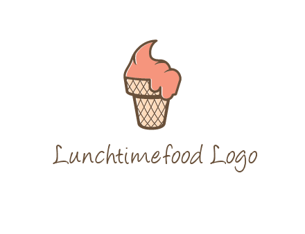 ice cream on cone