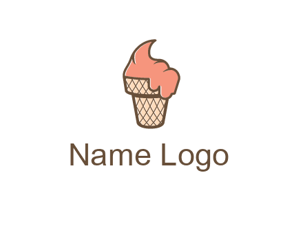 ice cream on cone