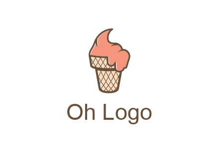 ice cream on cone