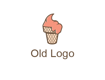 ice cream on cone