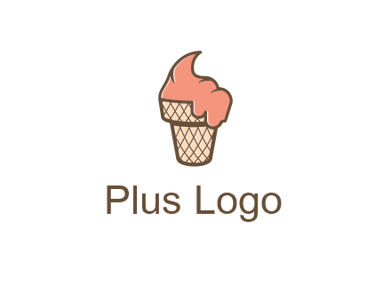 ice cream on cone