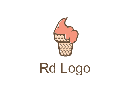 ice cream on cone