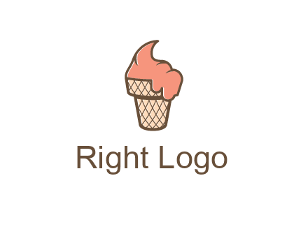 ice cream on cone
