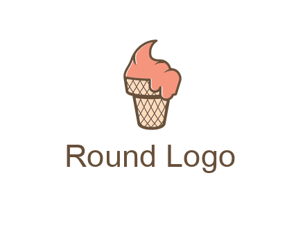 ice cream on cone