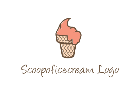 ice cream on cone