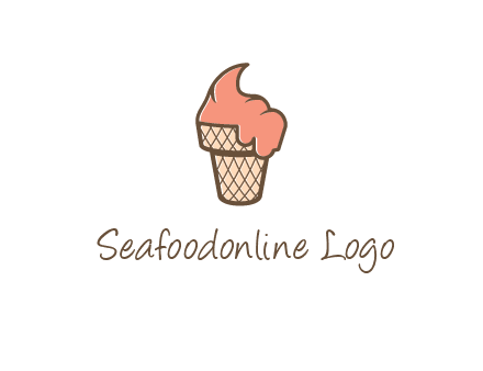 ice cream on cone