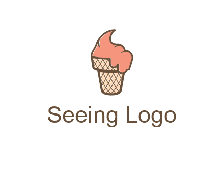ice cream on cone