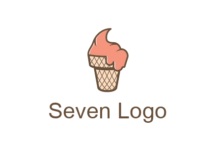 ice cream on cone