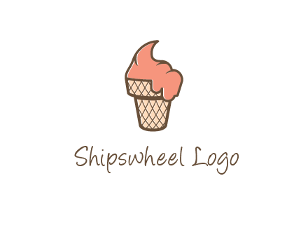 ice cream on cone