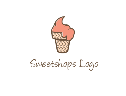 ice cream on cone