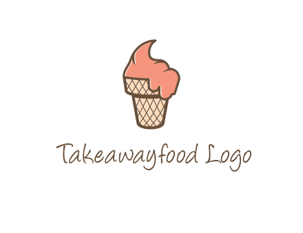 ice cream on cone