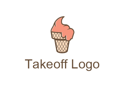 ice cream on cone