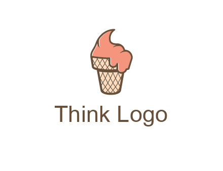 ice cream on cone