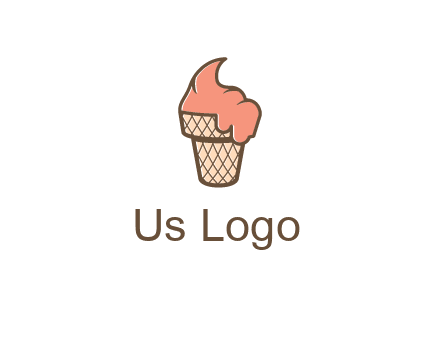 ice cream on cone