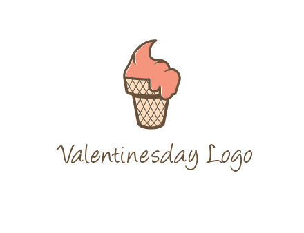 ice cream on cone