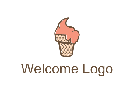 ice cream on cone