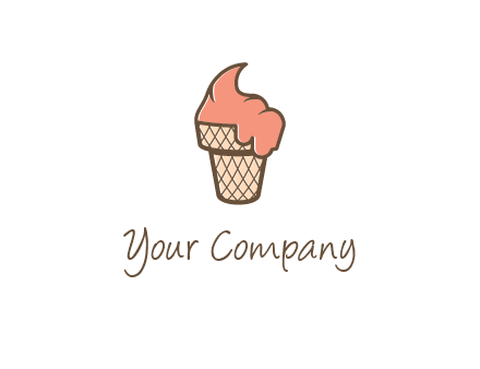 ice cream on cone