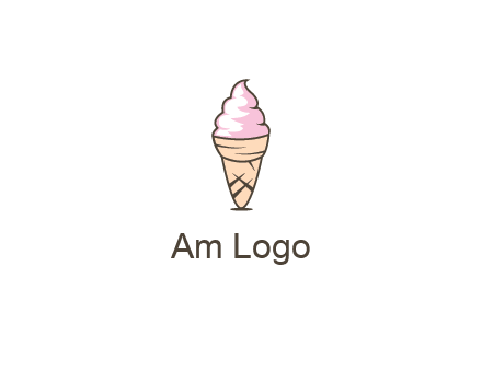 ice cream swirl in cone