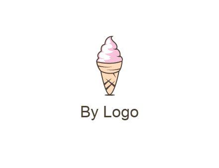 ice cream swirl in cone