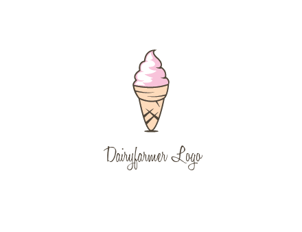 ice cream swirl in cone