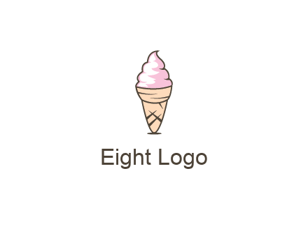 ice cream swirl in cone