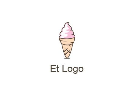 ice cream swirl in cone