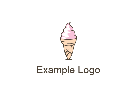 ice cream swirl in cone