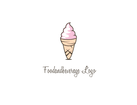ice cream swirl in cone