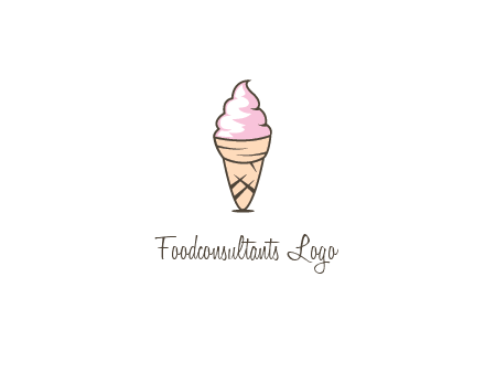 ice cream swirl in cone
