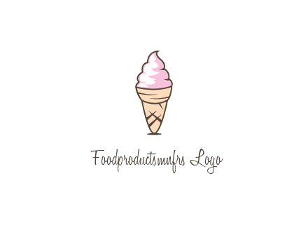 ice cream swirl in cone