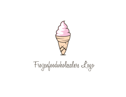 ice cream swirl in cone